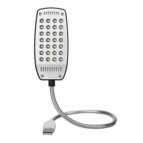 28 LED USB 5V White Light Flexible Ultra Bright Desk Reading Book Lamp for Power Bank Laptop Notebook