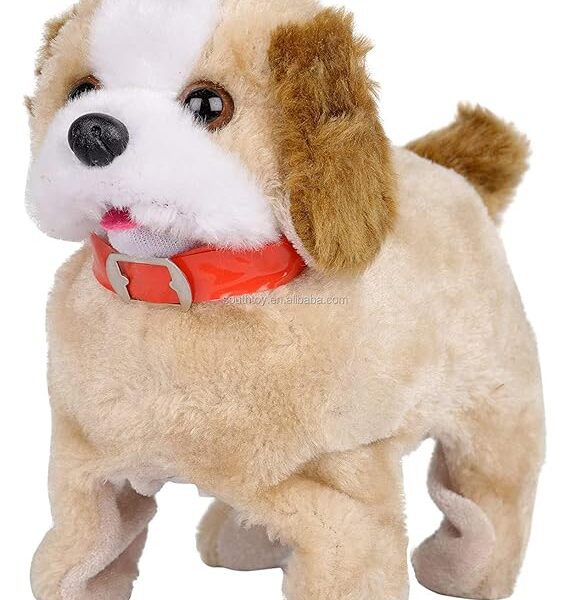 SUPER TOY 360 Back Flip Jumping Dog Musical Plush Toy for Toddler Kids