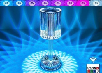 Crystal LED Table Lamp Touch With Remote Control- Rechargeable Crystal Diamond Table Lamp 16 Color Changing Lamp/Diamond Light