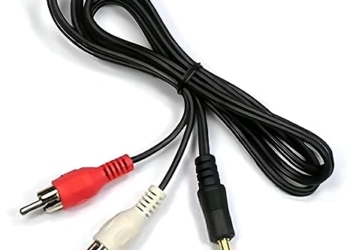 Audio Video 2RCA Stereo Cables with 3.5 mm Aux Jack for Home Theaters, Music Players, Set-up Boxes, Speakers and LCD/LED TVs