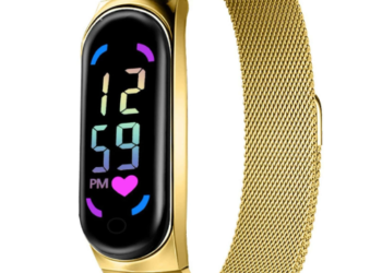 Gold Digital Hand Bracelet