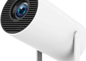 Mini Portable Auto Keystone Projector, 4K UHD, 260 ANSI Lumens (3500 lm) Portable Projector  (White)