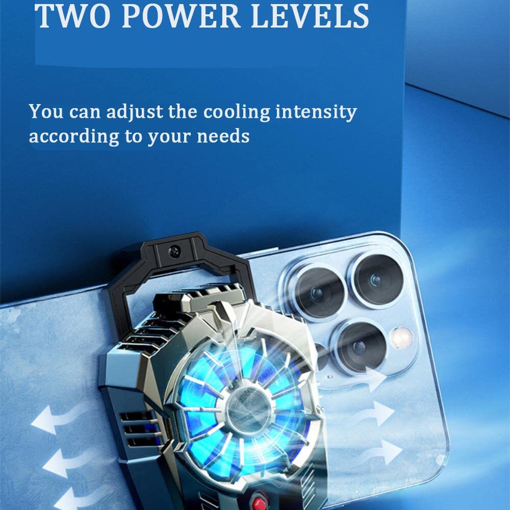 61S8O3tA8lL._SL1383_ X20 Phone Cooler, Adjustable Semi-Conductor Smartphone Cooling Fan w/Two Modes for iPhone/Android, USB Type-C Power Cellphone Radiator for Gaming, Video Streaming,