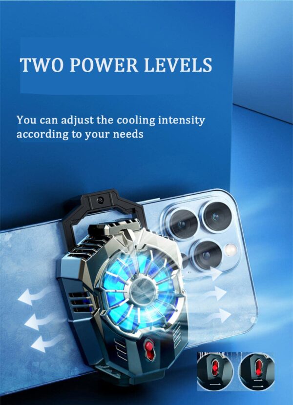 61S8O3tA8lL._SL1383_ X20 Phone Cooler, Adjustable Semi-Conductor Smartphone Cooling Fan w/Two Modes for iPhone/Android, USB Type-C Power Cellphone Radiator for Gaming, Video Streaming,