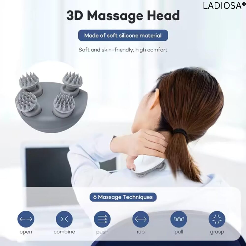 61wqz8ThlKL._SL1100_ Electric Head,Scalp Massager| Rechargeable Head Kneading Massage Machine| 3 Speed Mode Handheld,Scalp Body Massager for Hair Growth,Deep Clean & Stress Relaxation
