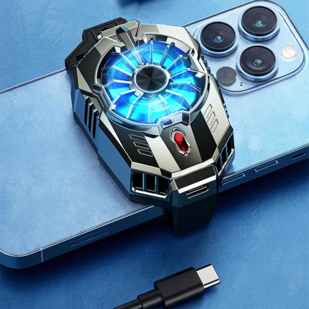 71fH5oPAqyL._SL1400_ X20 Phone Cooler, Adjustable Semi-Conductor Smartphone Cooling Fan w/Two Modes for iPhone/Android, USB Type-C Power Cellphone Radiator for Gaming, Video Streaming,